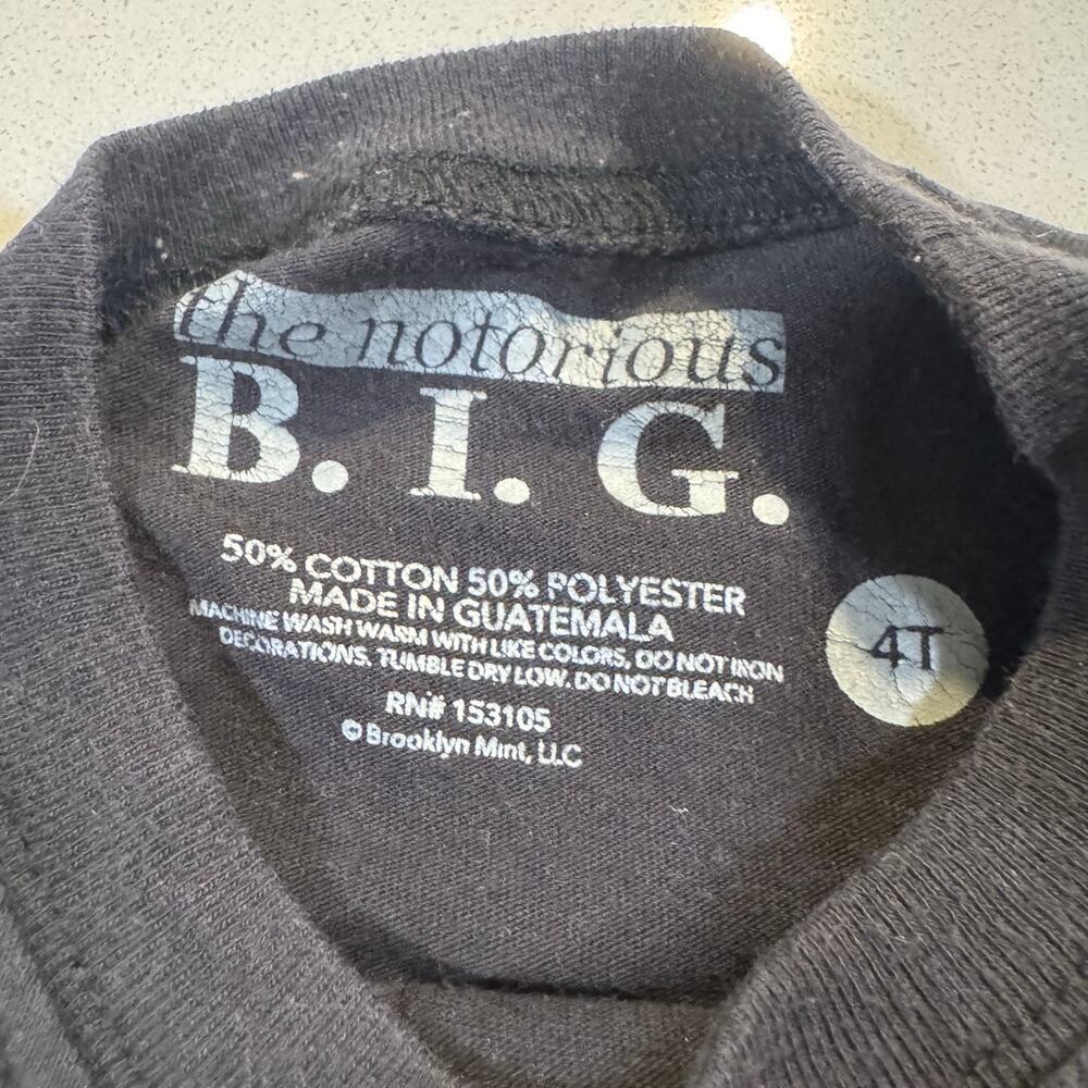 Notorious B.I.G. Toddler 4T Unisex T-shirt - Picture 4 of 4